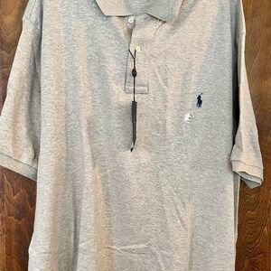 NWT! Ralph Lauren Light Gray Polo Shirt 2XB